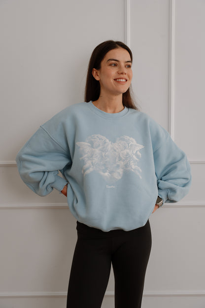 Crewneck Angels Baby Blue