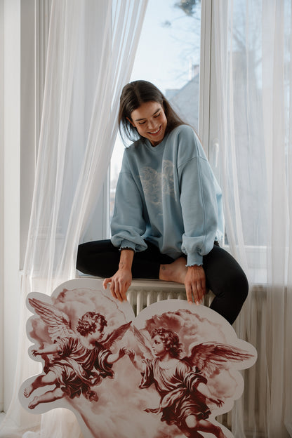 Crewneck Angels Baby Blue