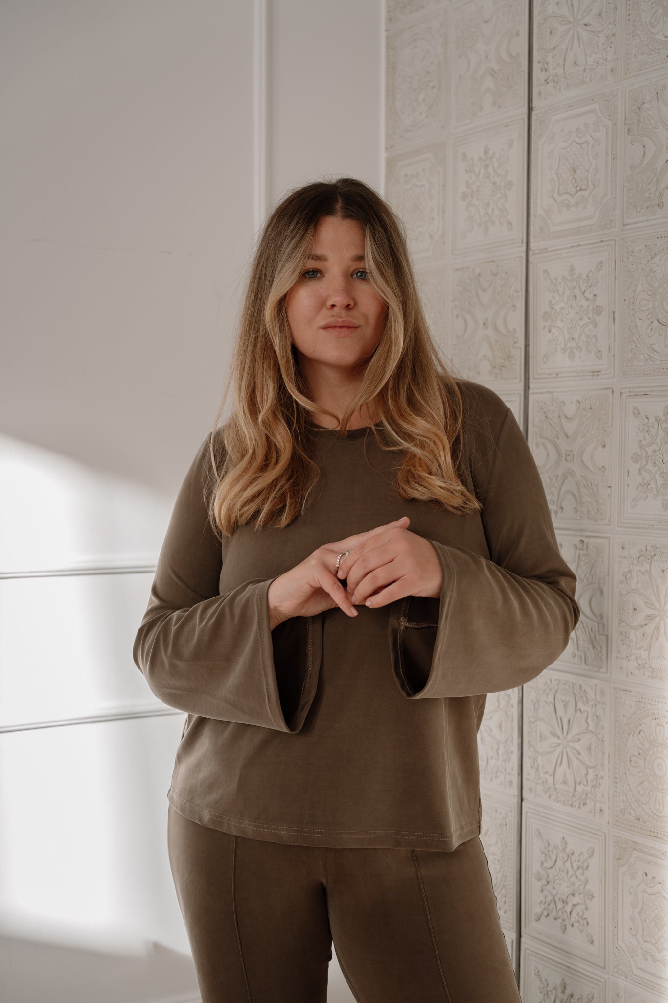 Bluzka Nubi Taupe