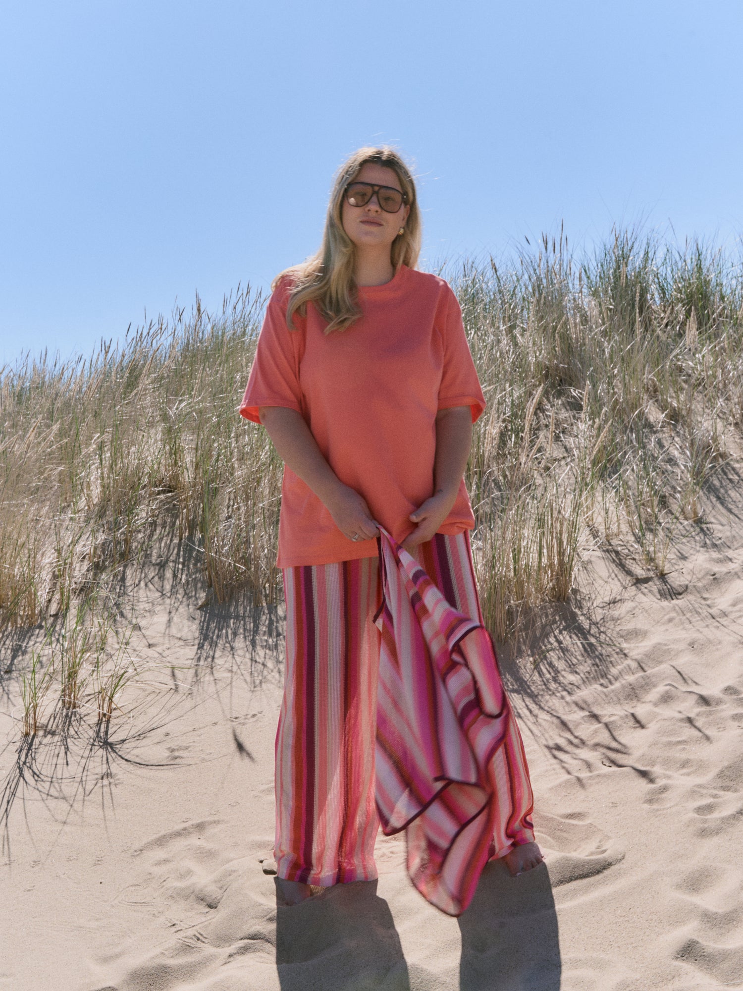 T-shirt Long Orange