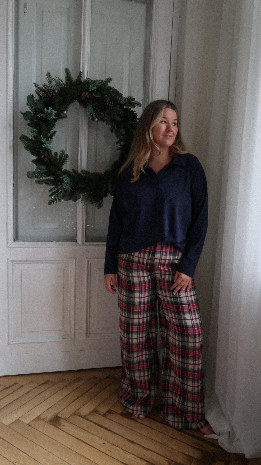 Longsleeve Polo Navy