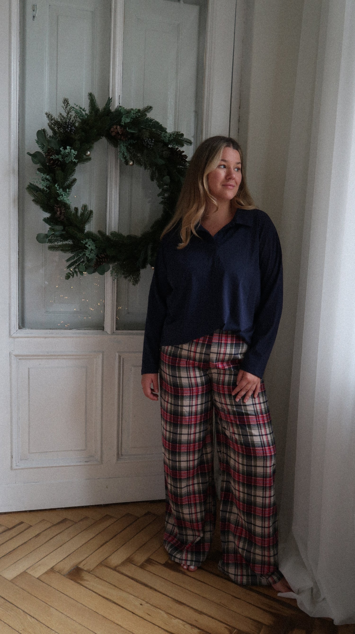 Longsleeve Polo Navy