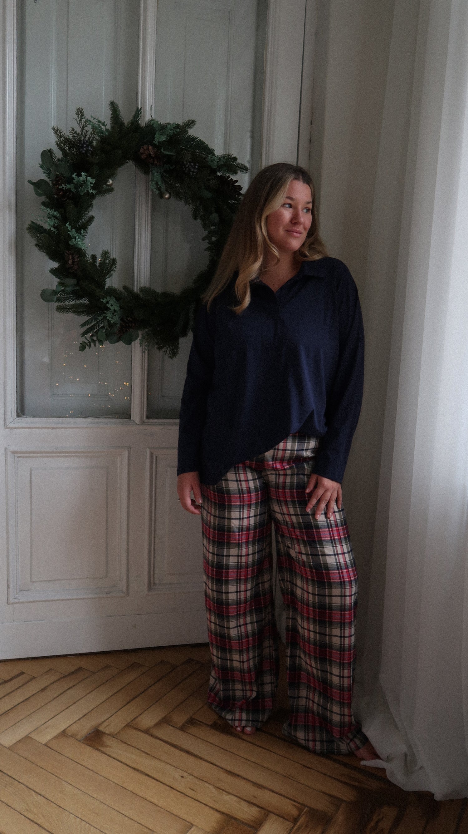 Longsleeve Polo Navy