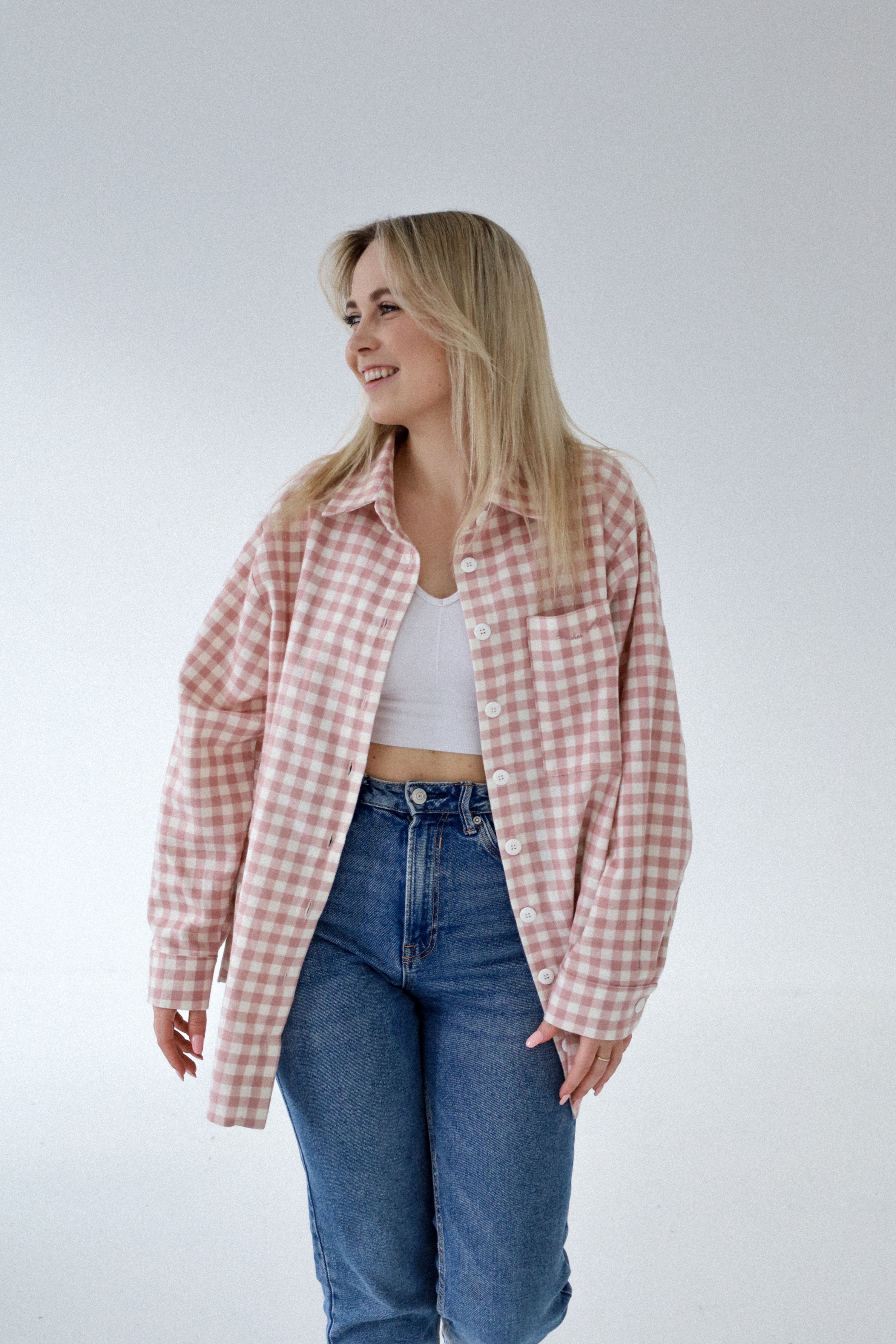 Koszula Flanelowa Pink
