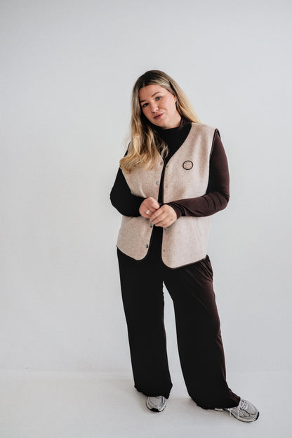 Kamizelka Merino Beige
