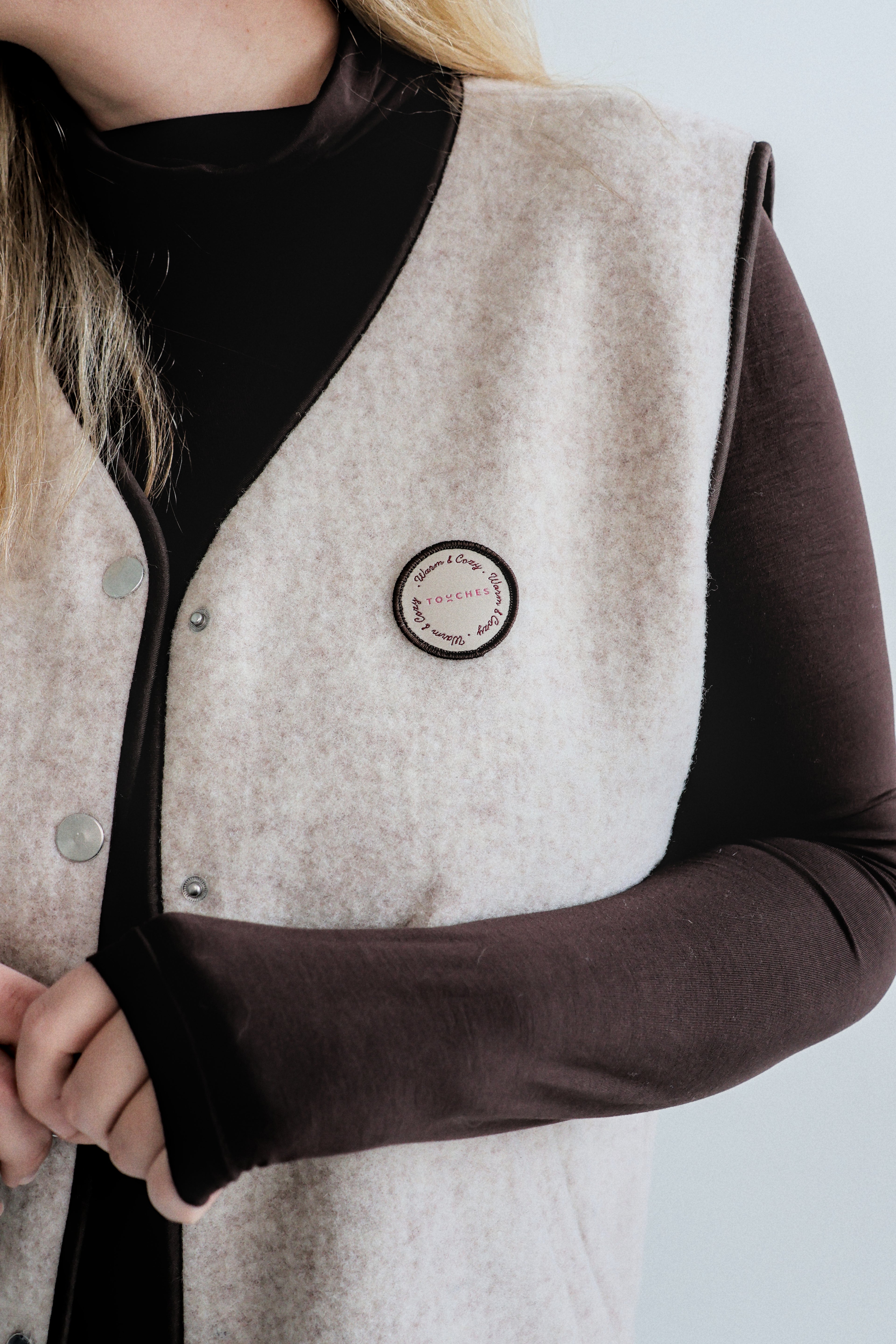 Kamizelka Merino Beige