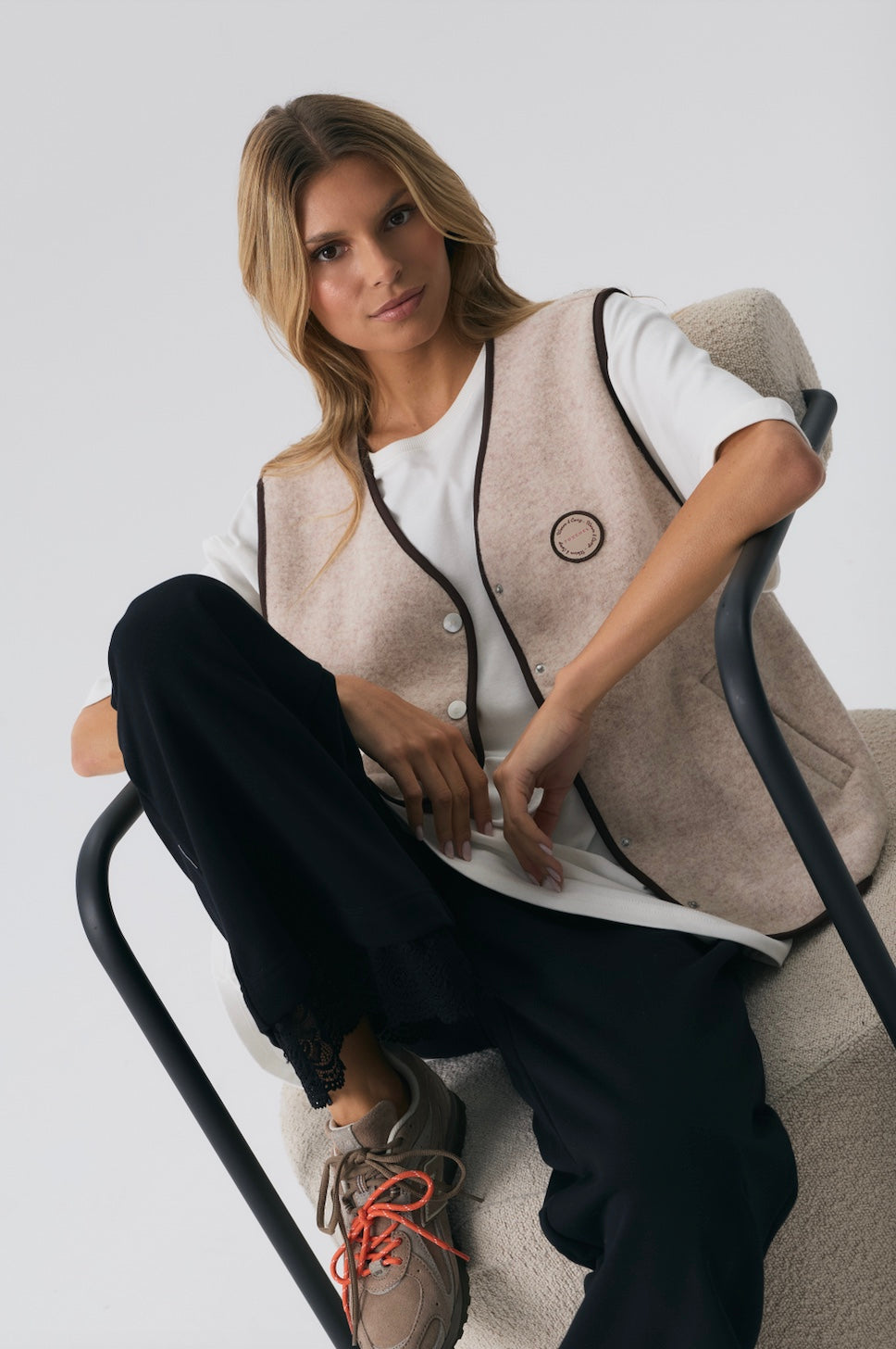 Kamizelka Merino Beige