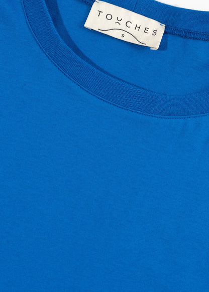T-shirt Boxy Kobalt