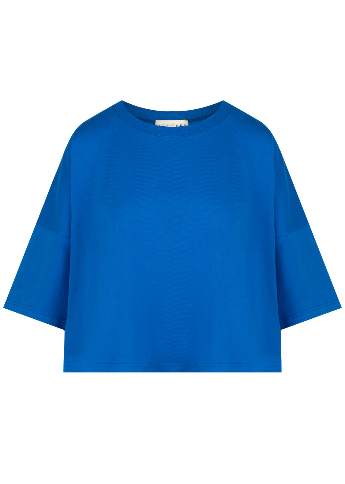 T-shirt Boxy Kobalt