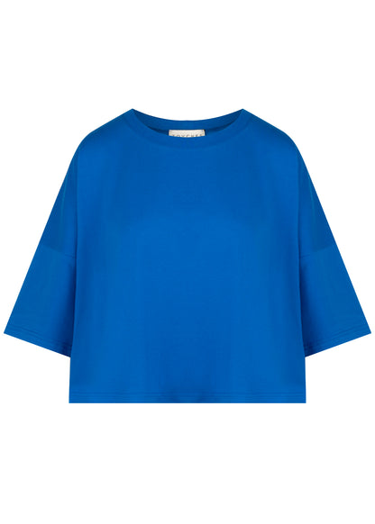 T-shirt Boxy Kobalt