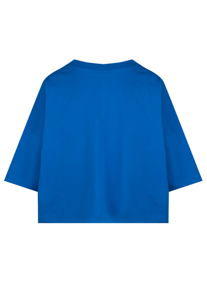 T-shirt Boxy Kobalt