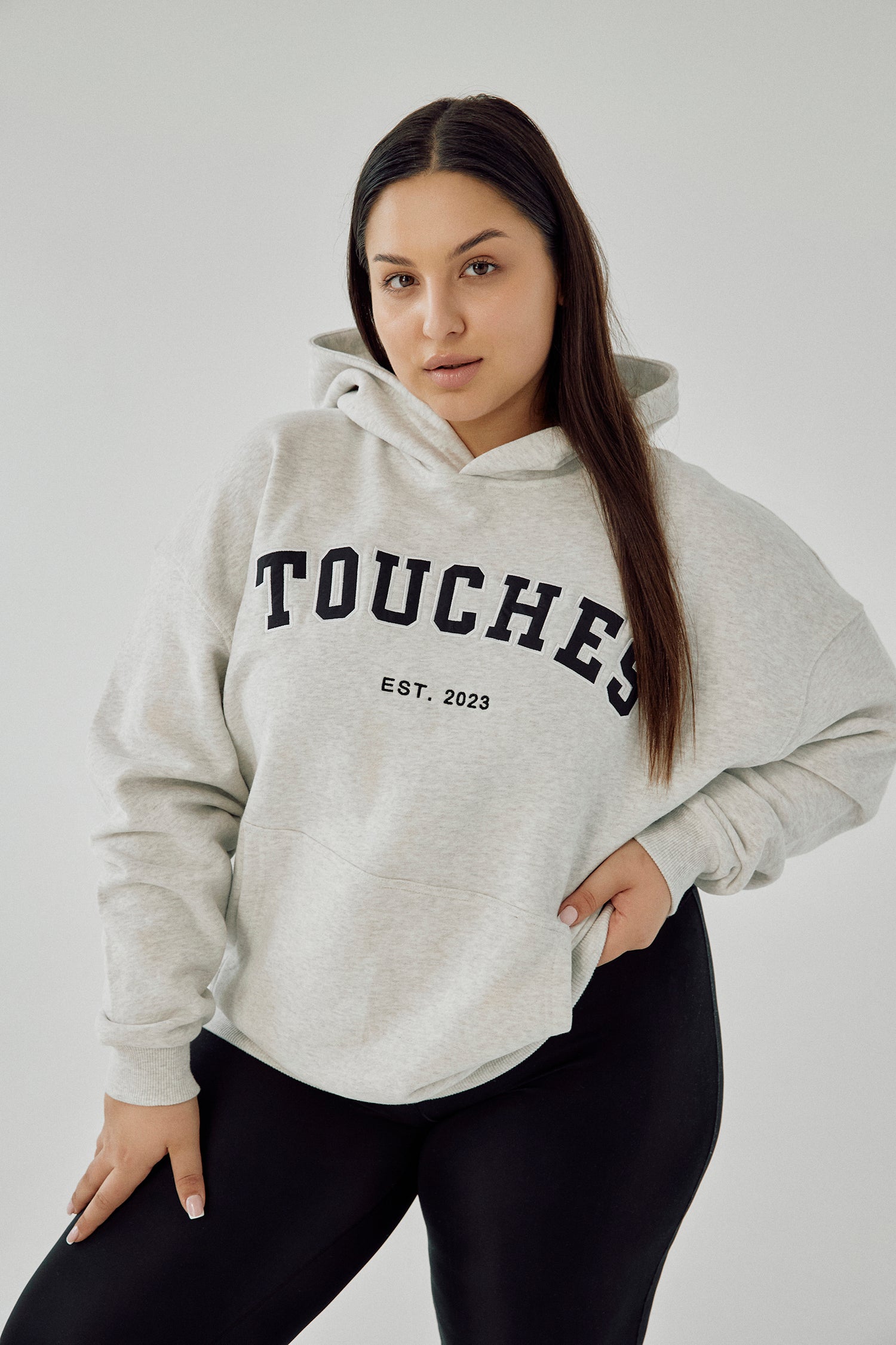 Hoodie Touches Gray