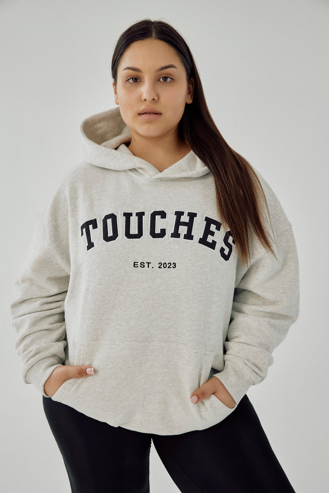 Hoodie Touches Gray