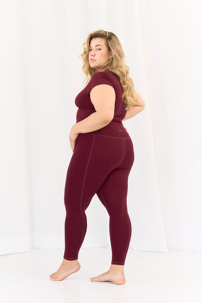 T-shirt Comfort Burgund