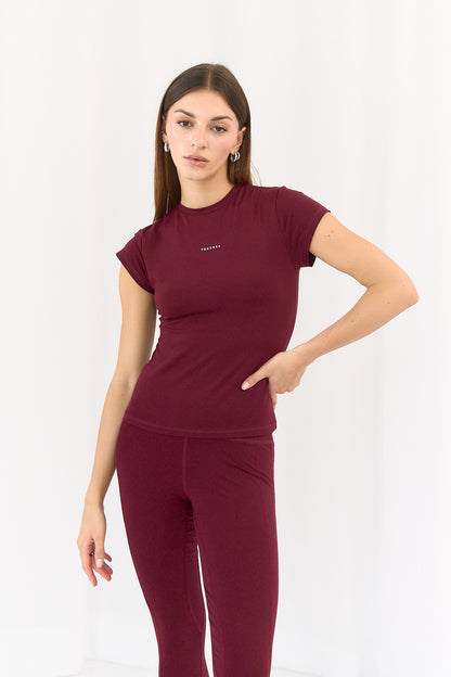 Leginsy Pocket Comfort Burgund