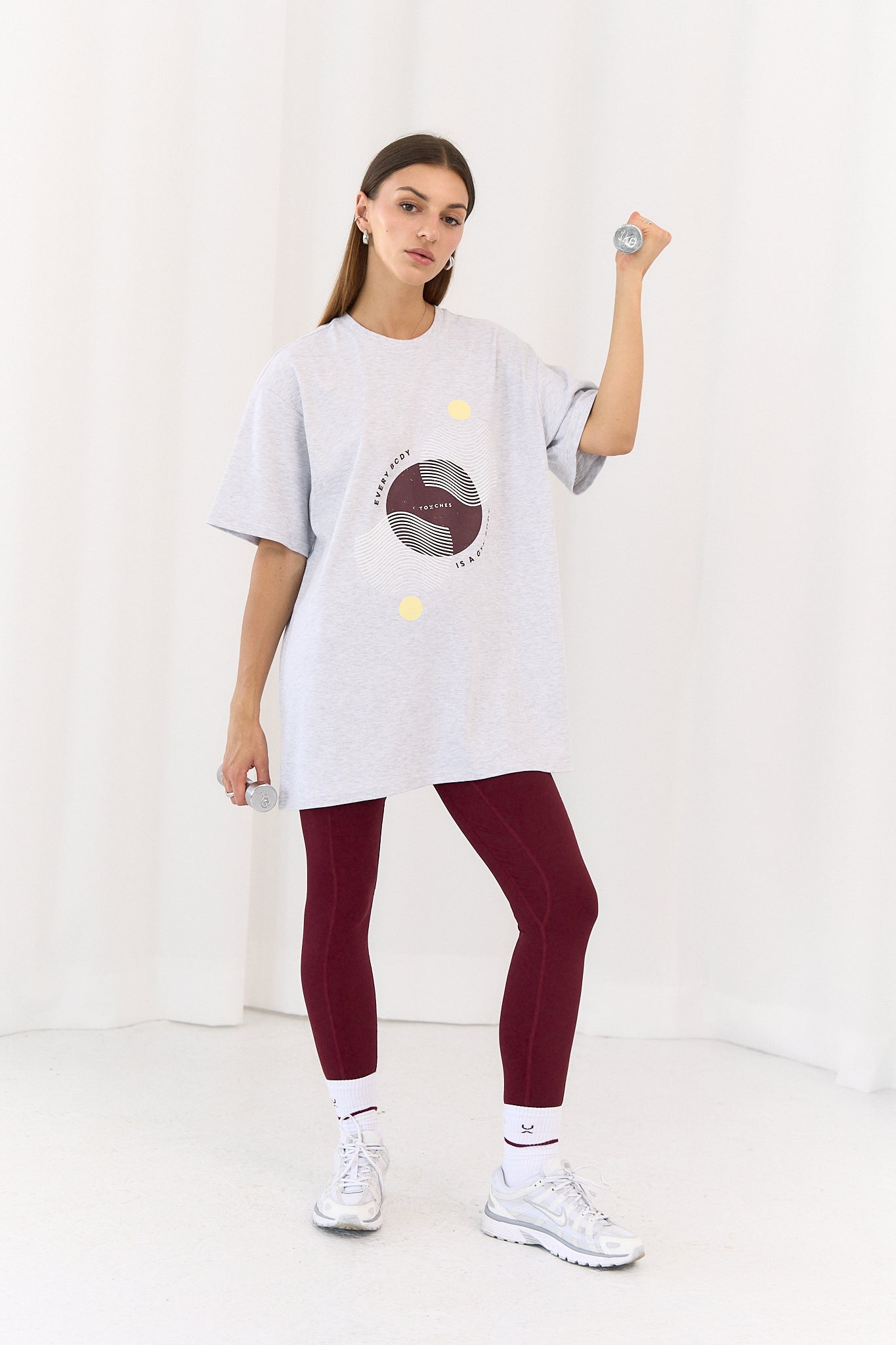 T-shirt Body Melange Grey