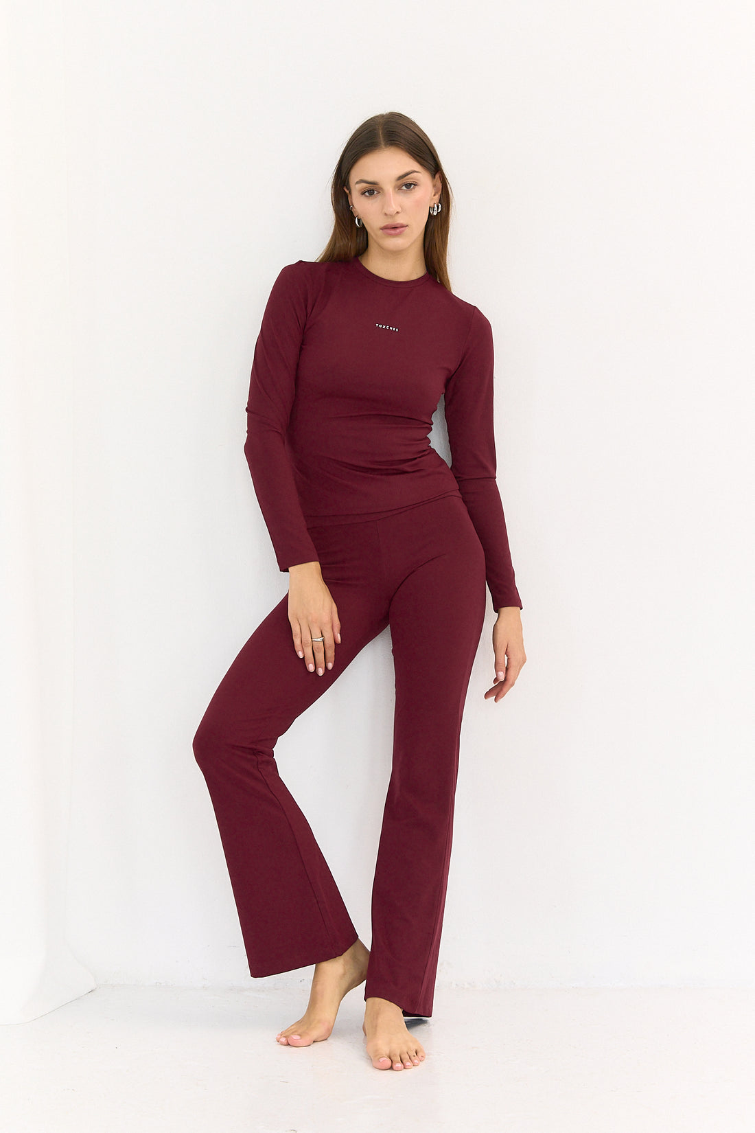 Longsleeve Comfort Burgund