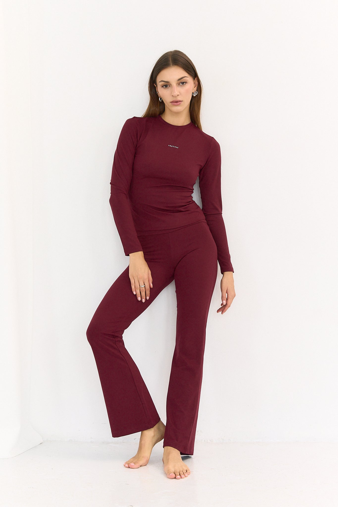 Longsleeve Comfort Burgund