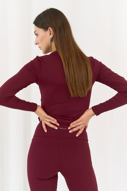 Longsleeve Comfort Burgund