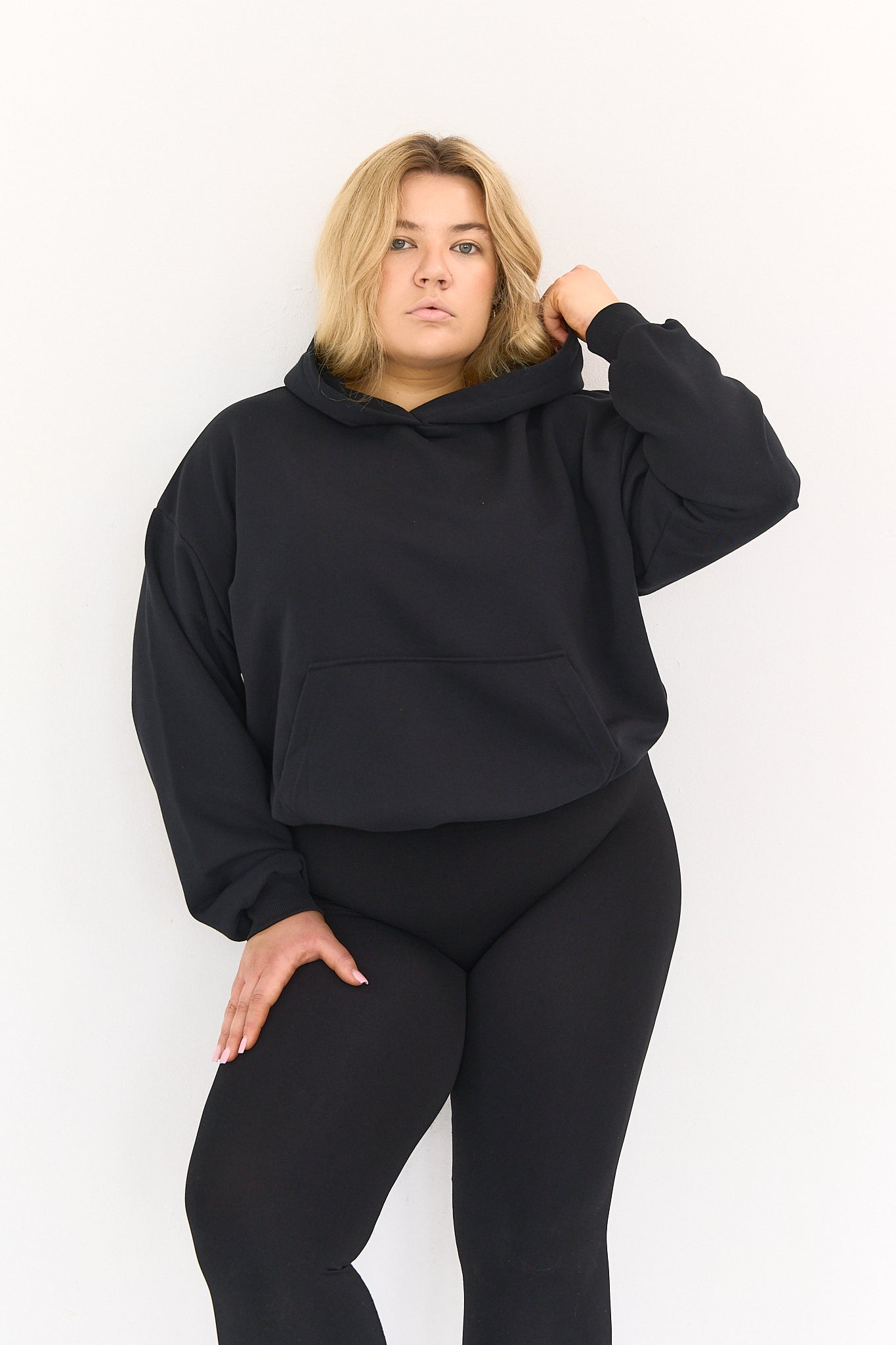 Hoodie Boxy Black