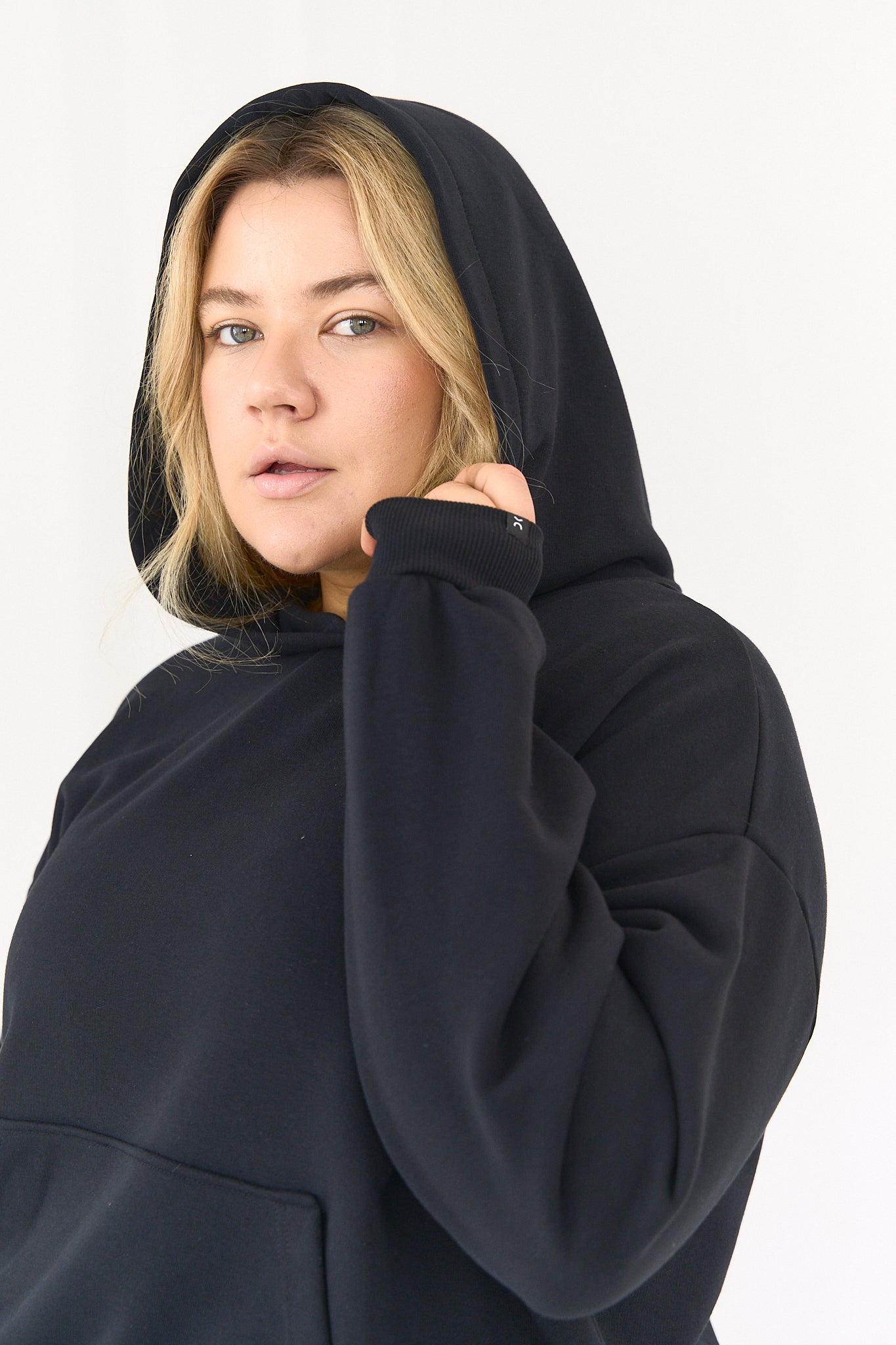 Hoodie Boxy Black