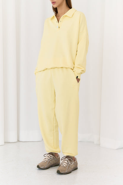 Crewneck Polo Butter Yellow