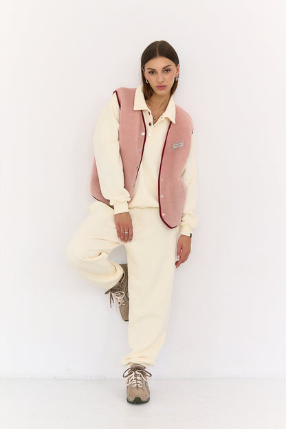 Merino Vest Rose