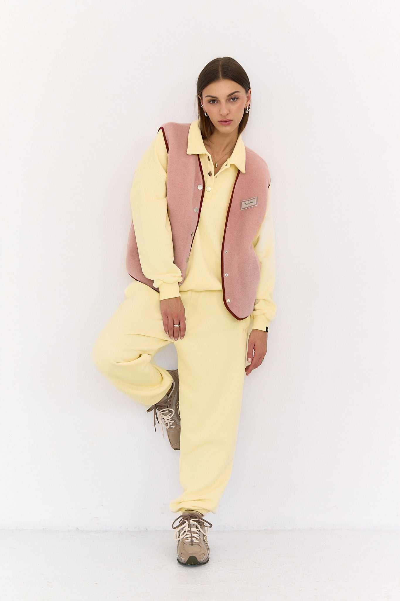 Merino Vest Rose