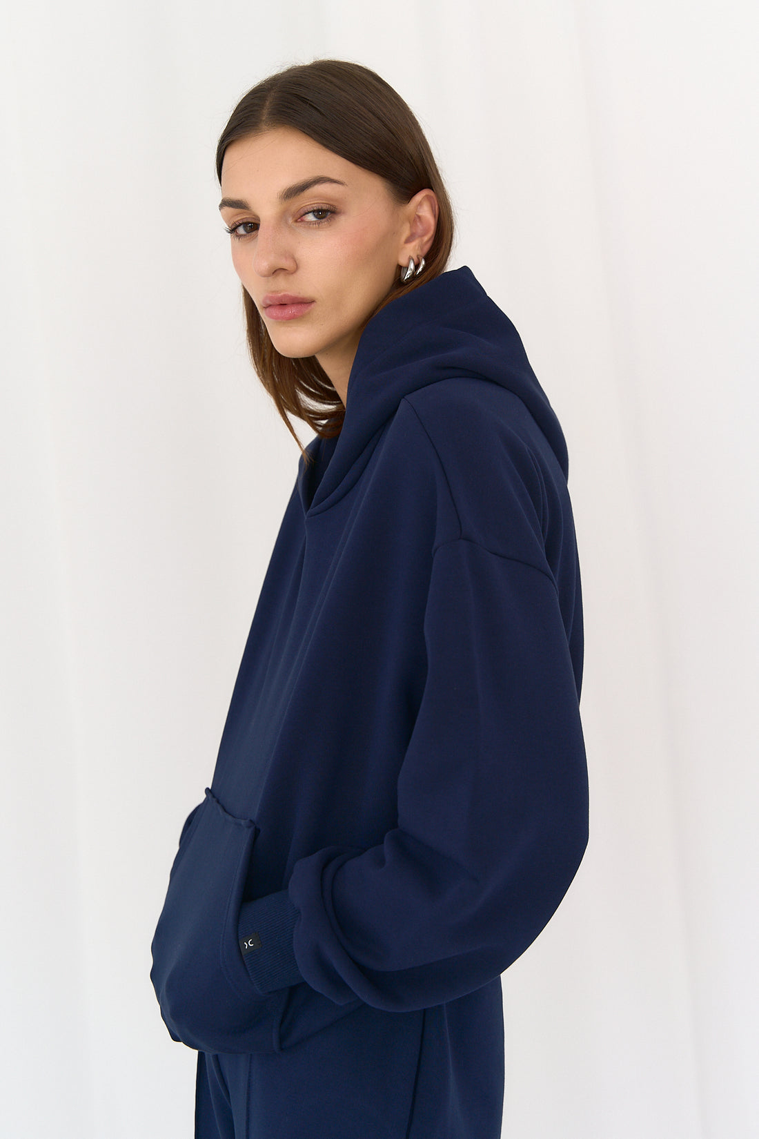 Hoodie Boxy Navy