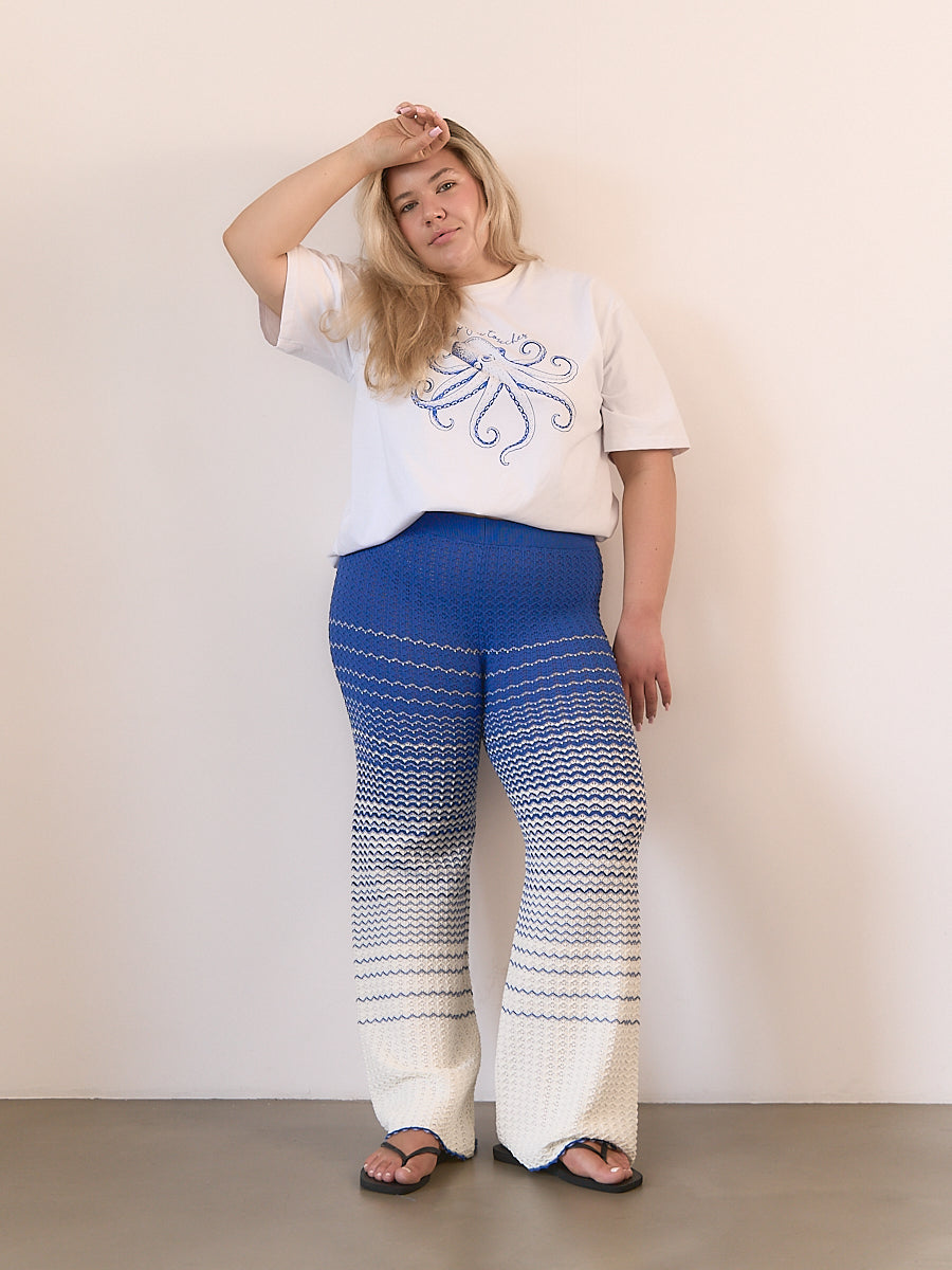 T-shirt Long Octopus off white