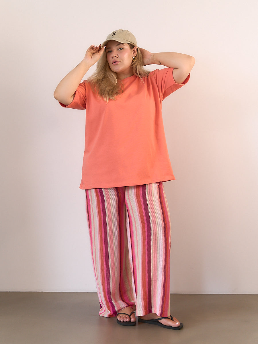 T-shirt Long Orange