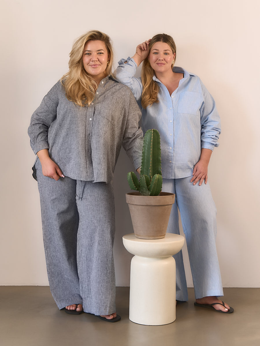 Koszula Linen Blue