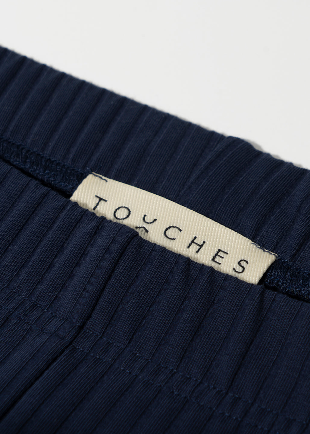 Flare Ribbed Navy