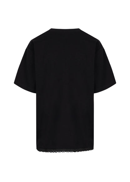 T-shirt Box Crochet black