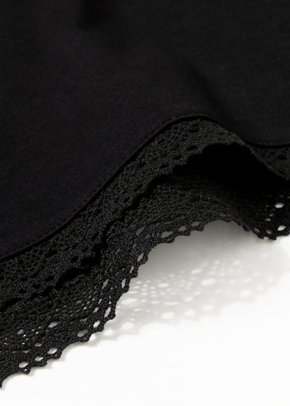 T-shirt Box Crochet black