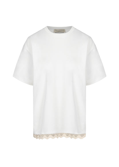 T-shirt Box Crochet white
