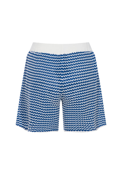 Szorty Knitted Kobalt