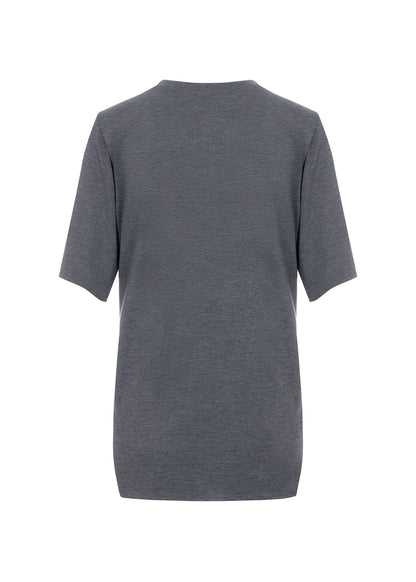 Bluzka Mia Bamboo Melange Grey