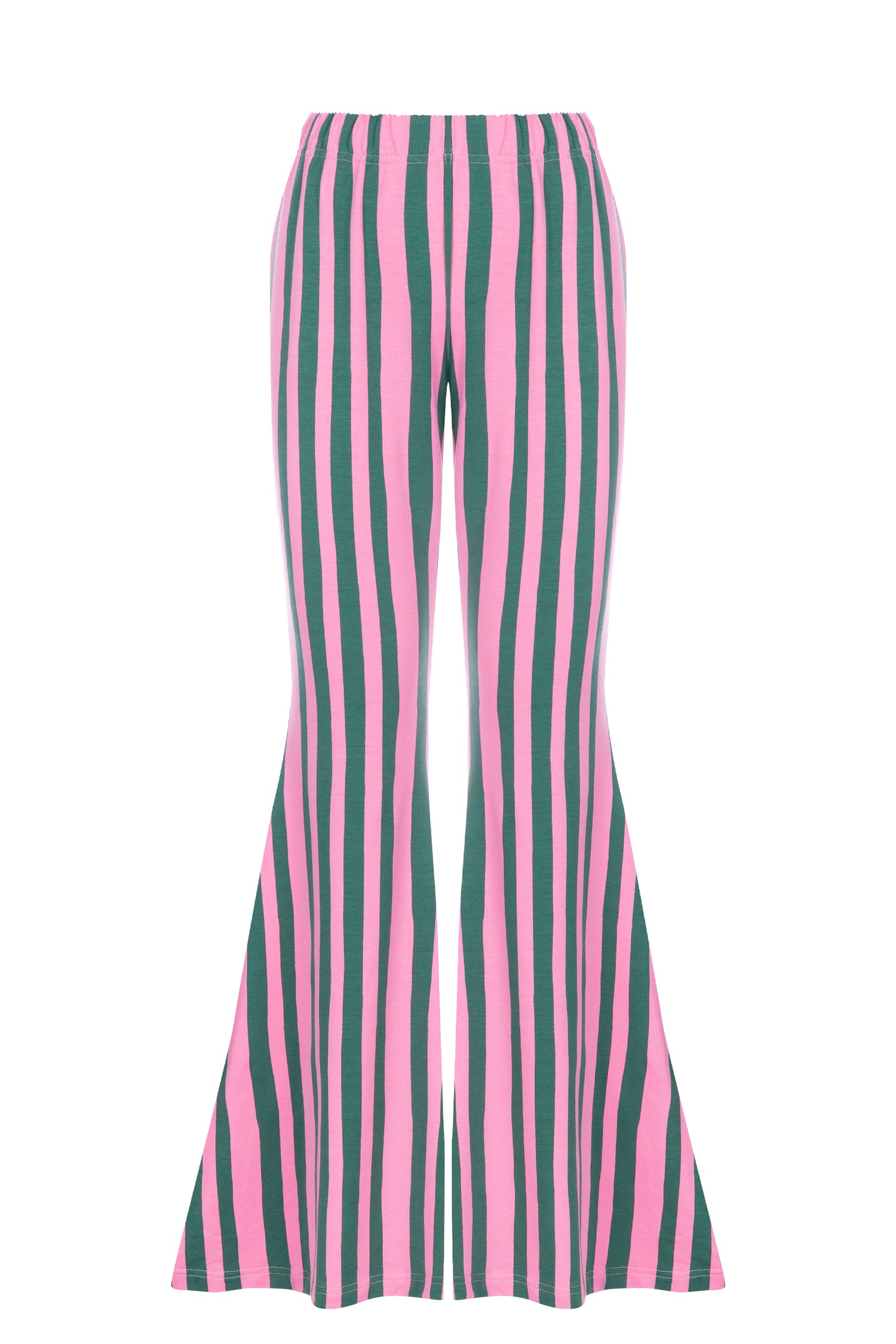 Dzwony Stripes Pink&amp;Green