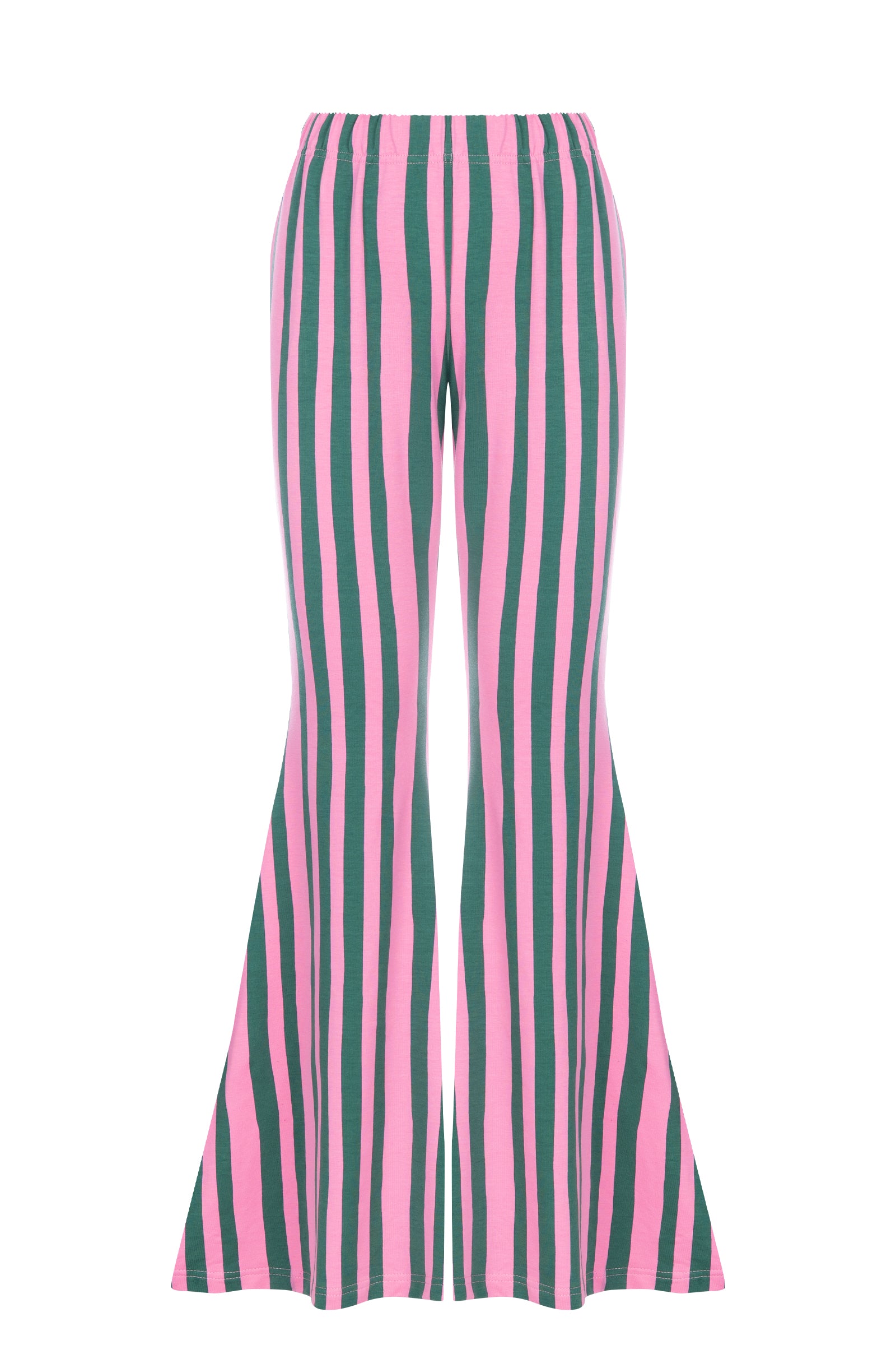 Dzwony Stripes Pink&amp;Green