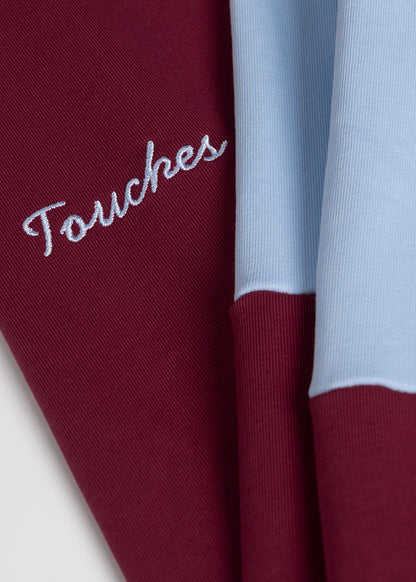 Crewneck Baby blue/Maroon