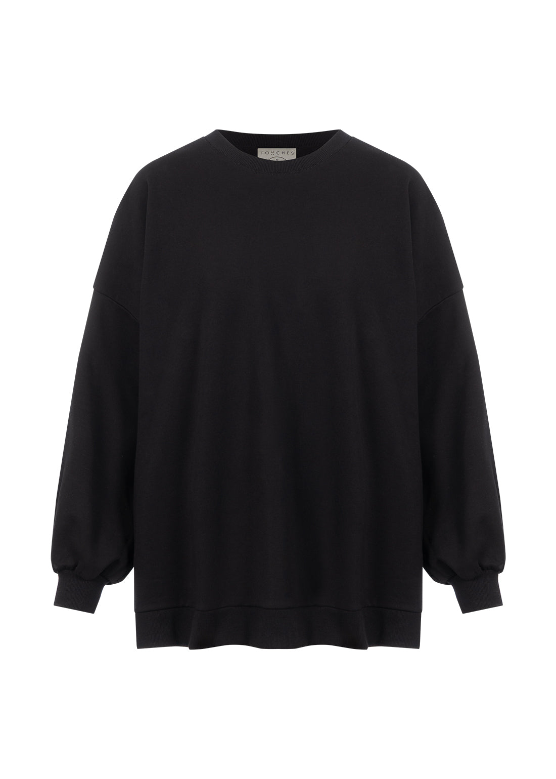 Crewneck Oversize Long Black