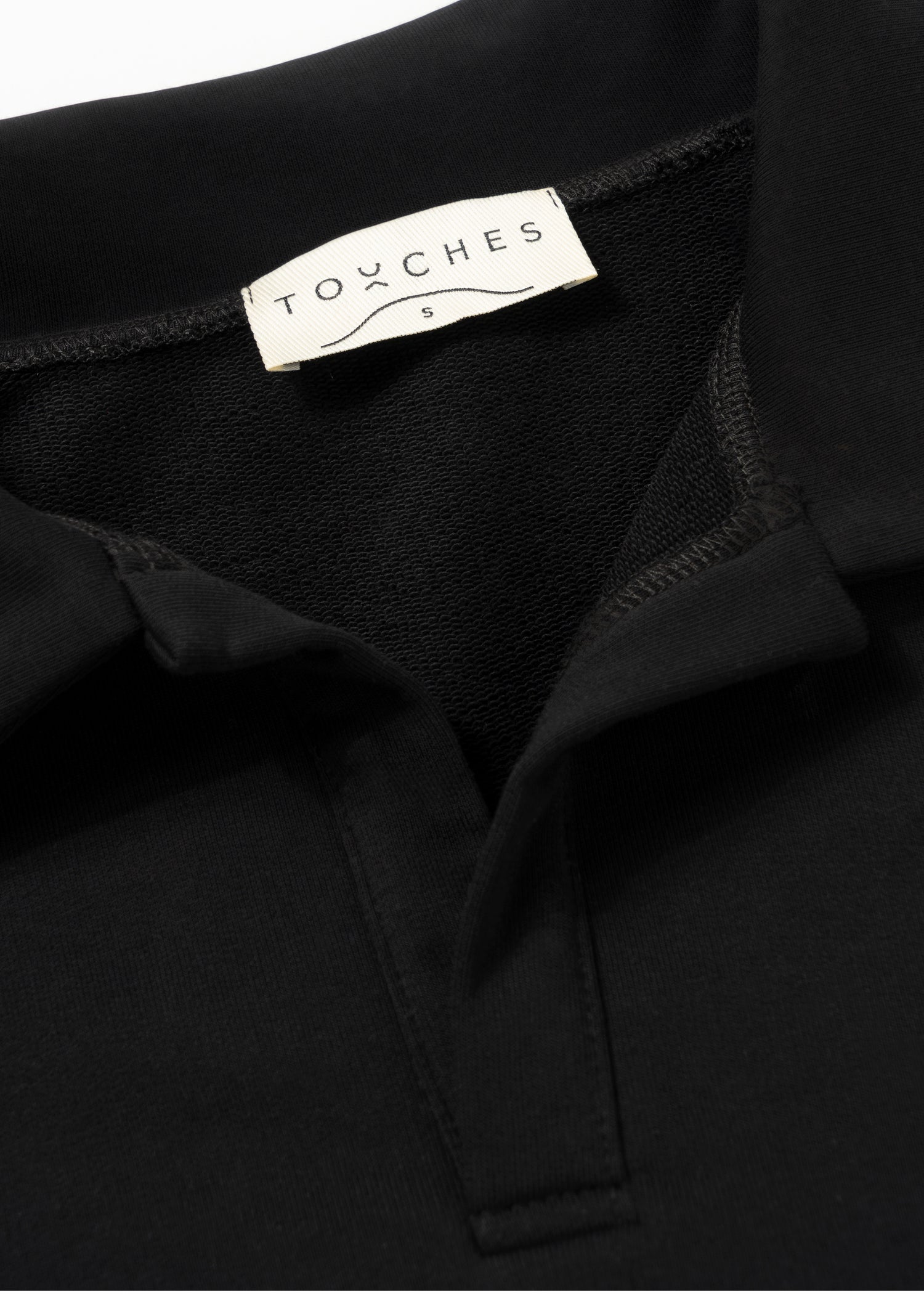 Bluza Polo Crochet Black