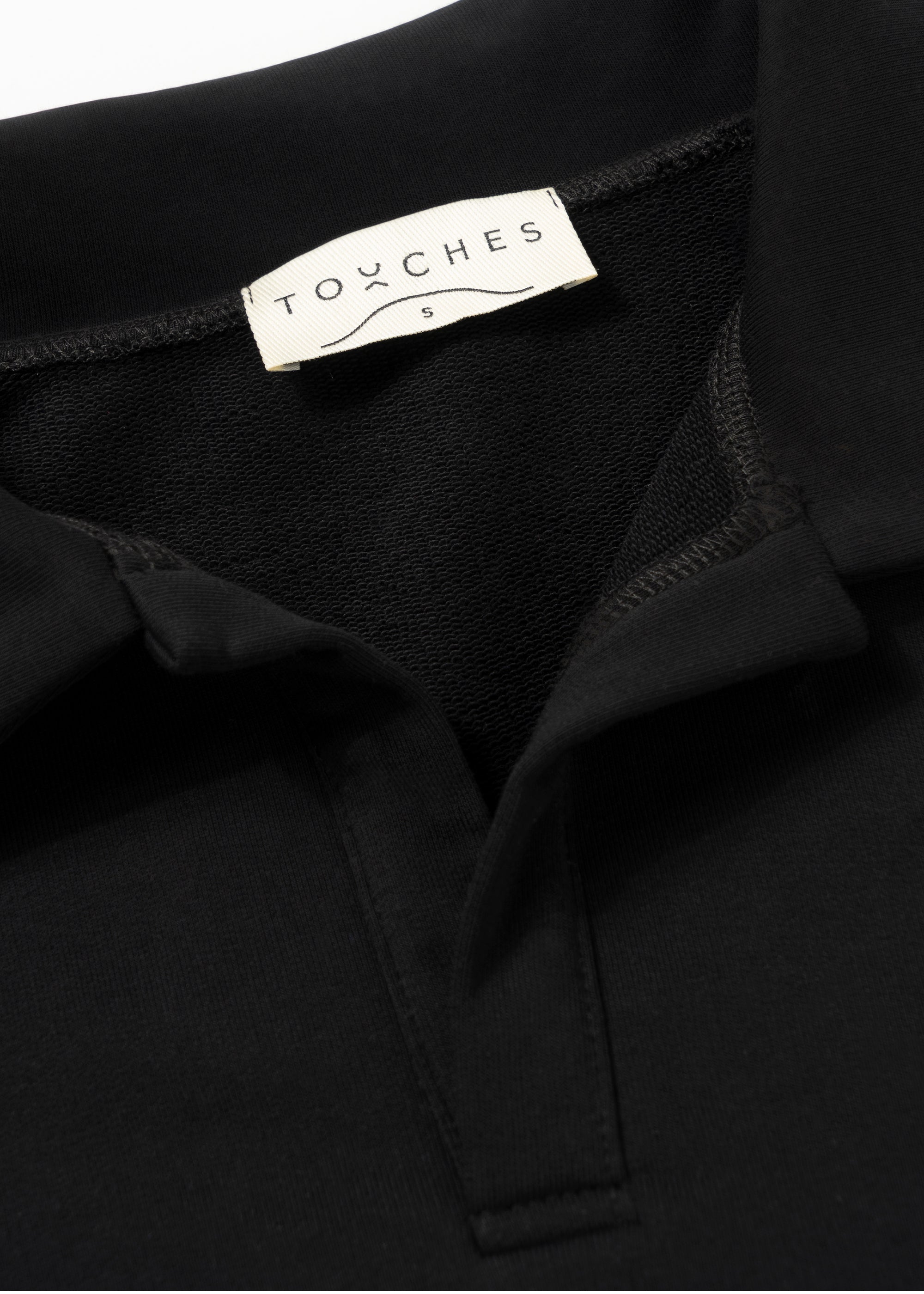 Bluza Polo Crochet Black