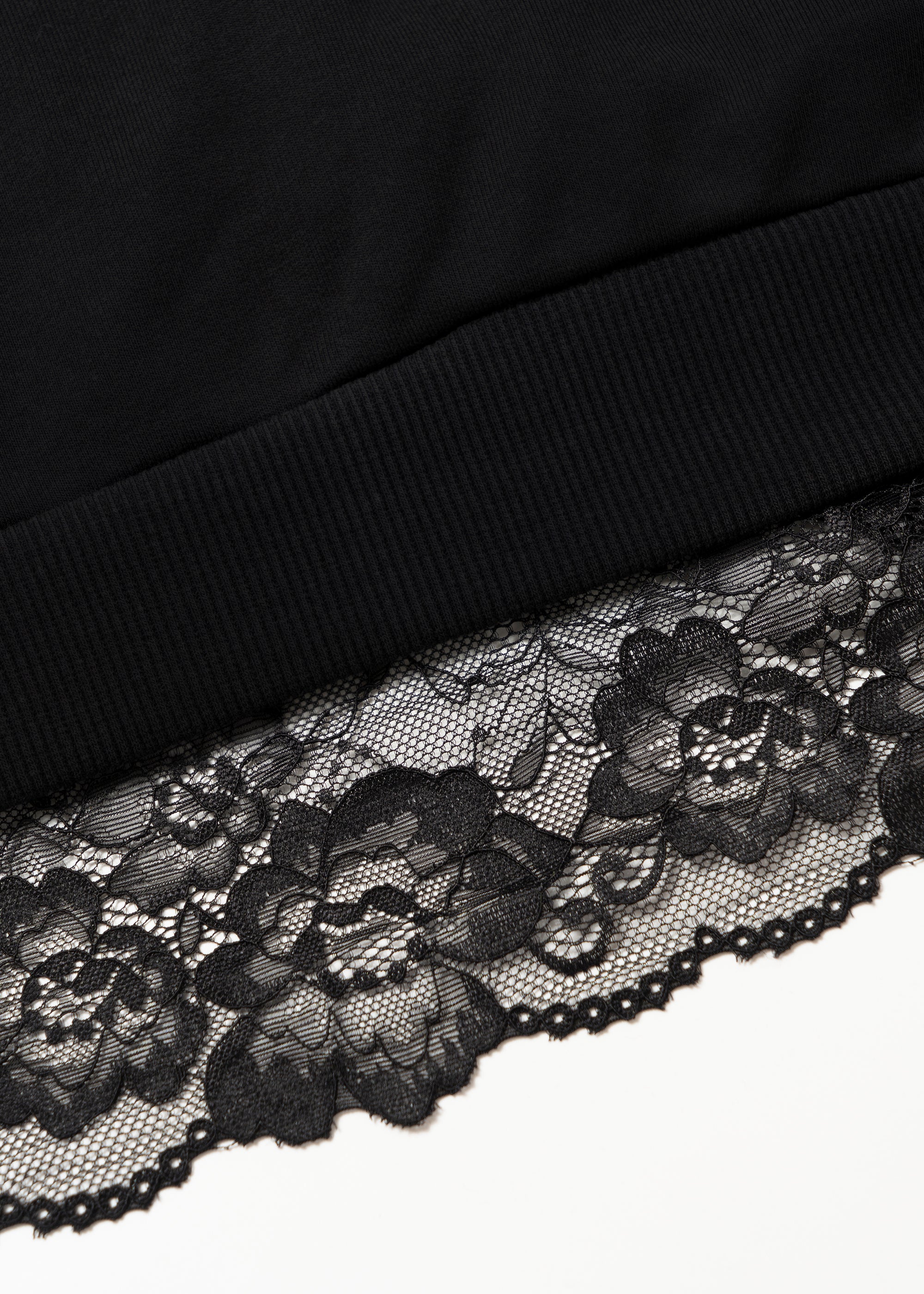 Bluza Polo Crochet Black