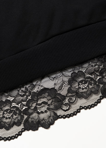 Bluza Polo Crochet Black