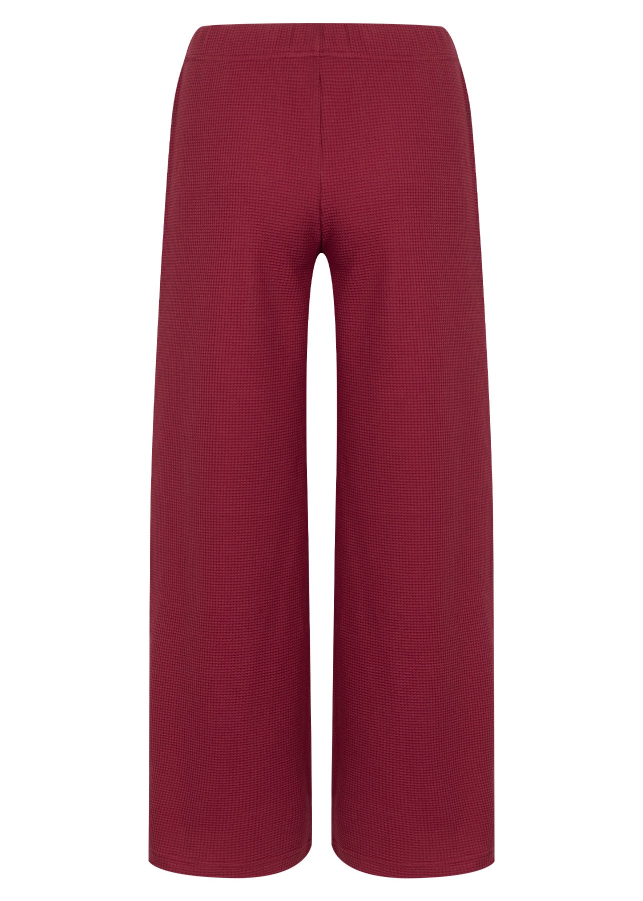Spodnie Waffle Maroon