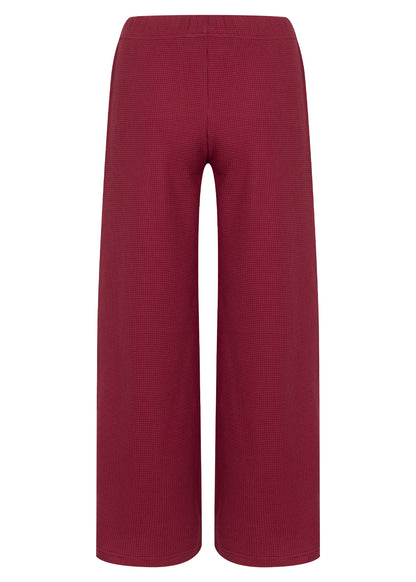 Spodnie Waffle Maroon