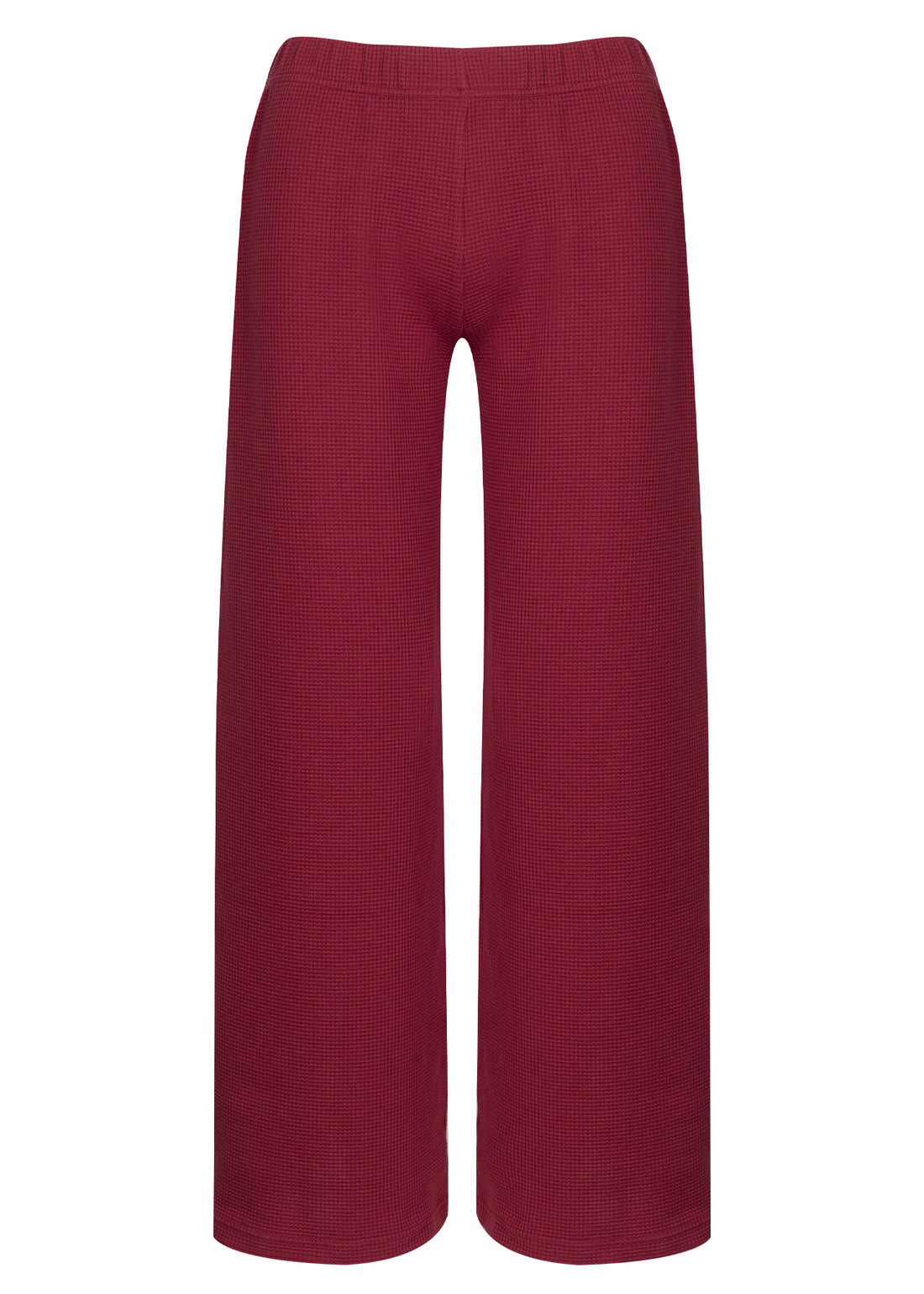 Spodnie Waffle Maroon