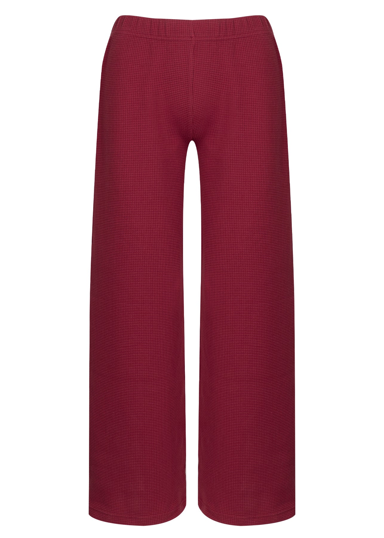 Spodnie Waffle Maroon